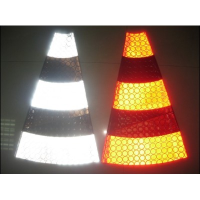 PVC Reflective Material Banner for Traffic Safety Road Cone